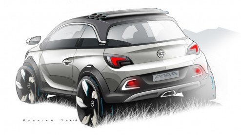 Opel Adam Cabriolet als ROCKS Concept naar Autosalon van Geneve