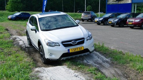 Open huis - en off-road rijden - bij Subaru te Aalsmeer