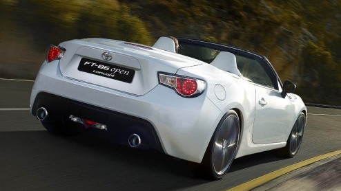 Toyota presenteert in Genve de FT-86 Open concept, een studiemodel naar een cabrioletversie van de FT-86.