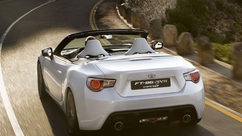 Toyota presenteert in Genve de FT-86 Open concept, een studiemodel naar een cabrioletversie van de FT-86.