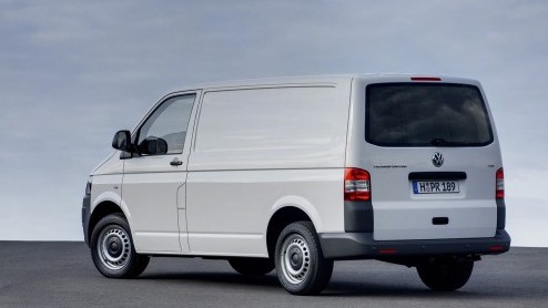 Volkswagen Bedrijfswagen levert de Transporter ook in aardgas-versie. Rijdt op CNG of Groen Gas.