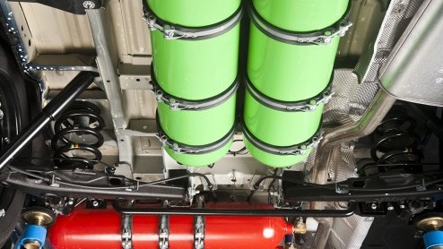 Volkswagen Bedrijfswagen levert de Transporter ook in aardgas-versie. Rijdt op CNG of Groen Gas.