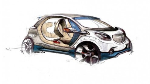Smart neemt voorproefje nieuwe forfour mee naar IAA 2013 en noemt het studiemodel fourjoy.