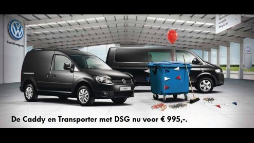In de markt voor een nieuwe Caddy of Transporter? Om het jaar goed te beginnen trakteert Volkswagen op een DSG-automaat voor een vriendenprijs van 995 euro. Daarnaast zijn de leaseprijzen tijdelijk aa
